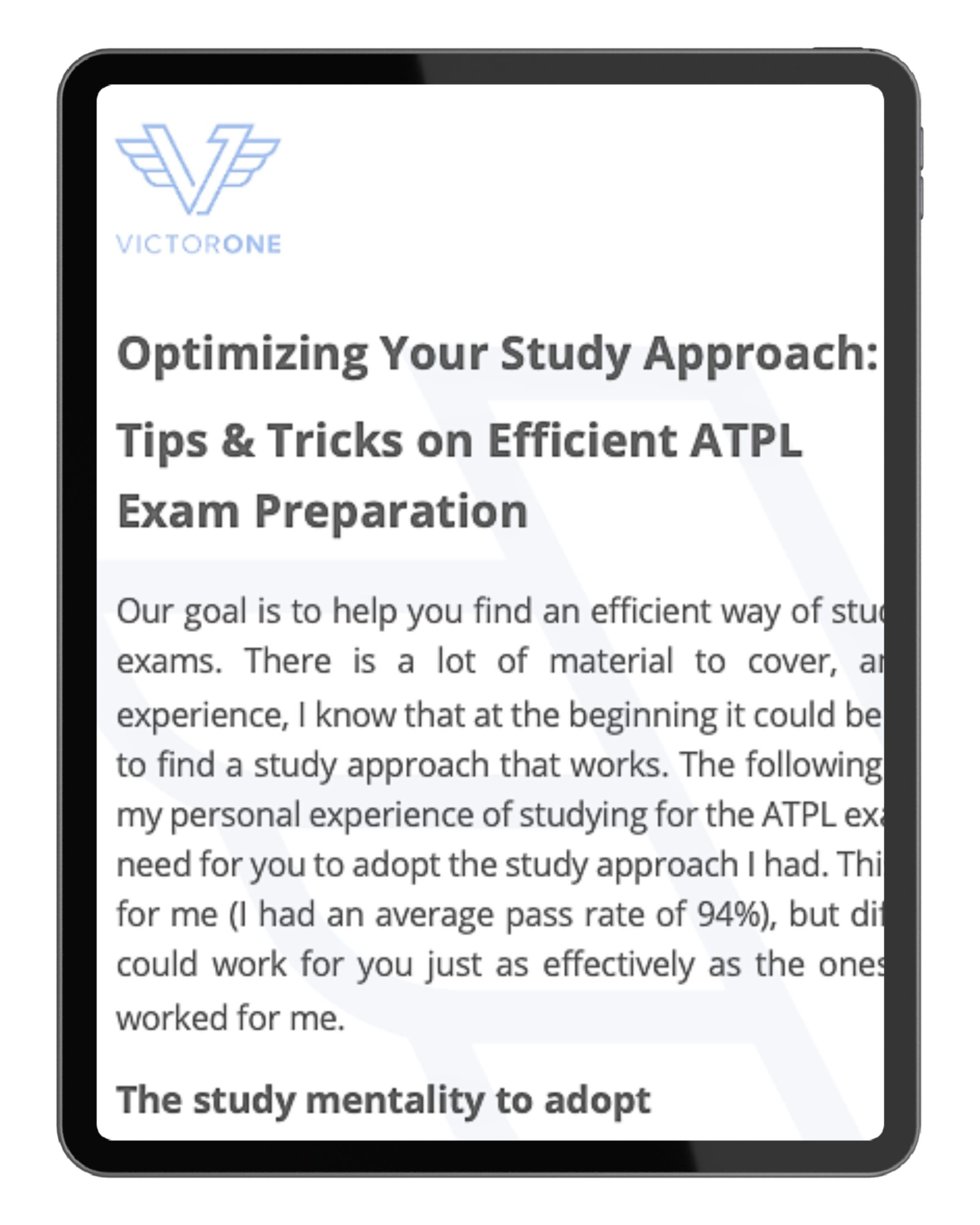 Top ATPL Tips and Tricks - VictorOne