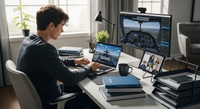 online ground school, digital learning, aviation education