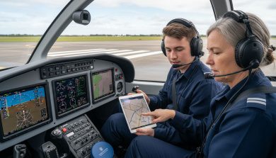 pilot training cockpit
